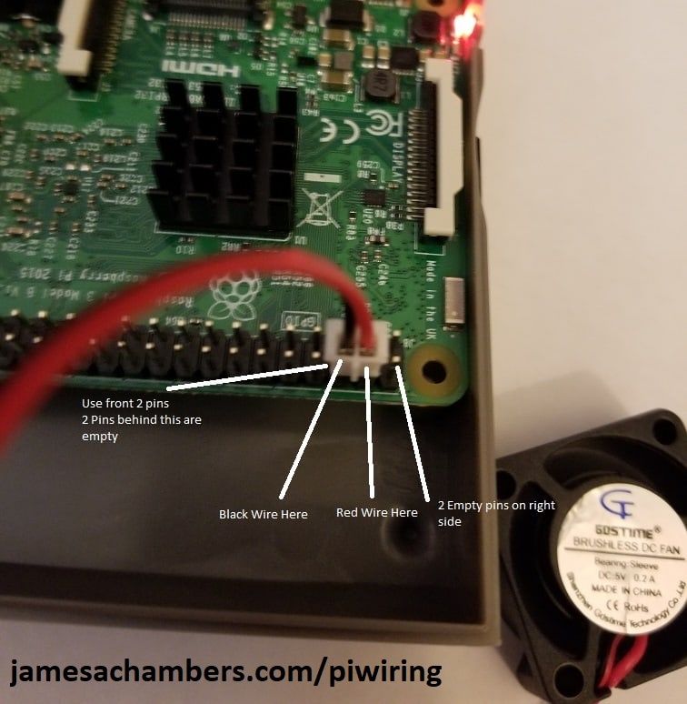 Wiring for the PI Classic Fan