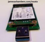 Turn Old mSATA SSDs To Fast USB 3.0 Flash Drives