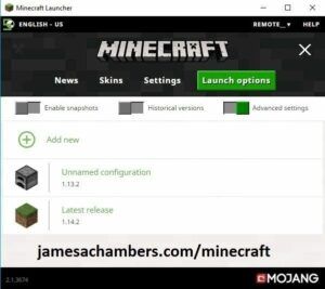 parameters to put in minecraft launcher for best performance