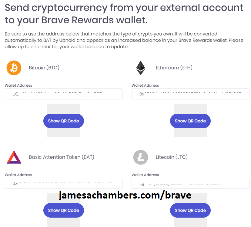 how do i get my tokens for using the brave browser