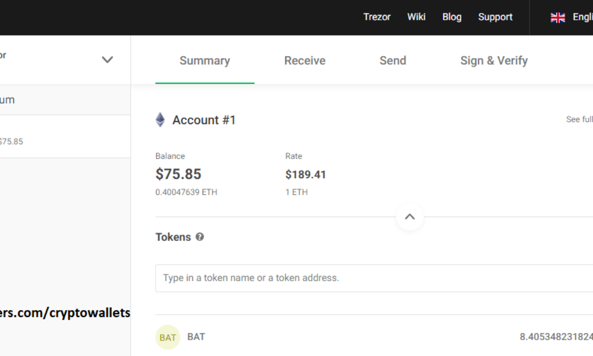 New Trezor Native Ethereum Wallet Beta Guide / Features