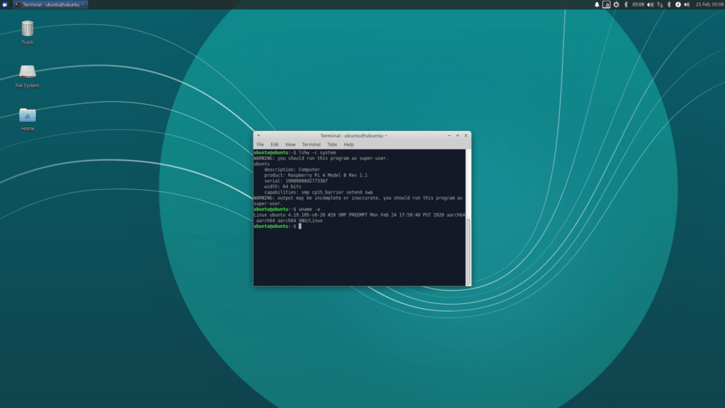 Xubuntu 18.04 Desktop Screenshot
