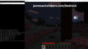 Minecraft Bedrock running on Raspberry Pi