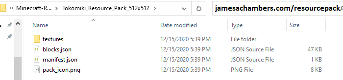 what is the minecraft resource pack folder