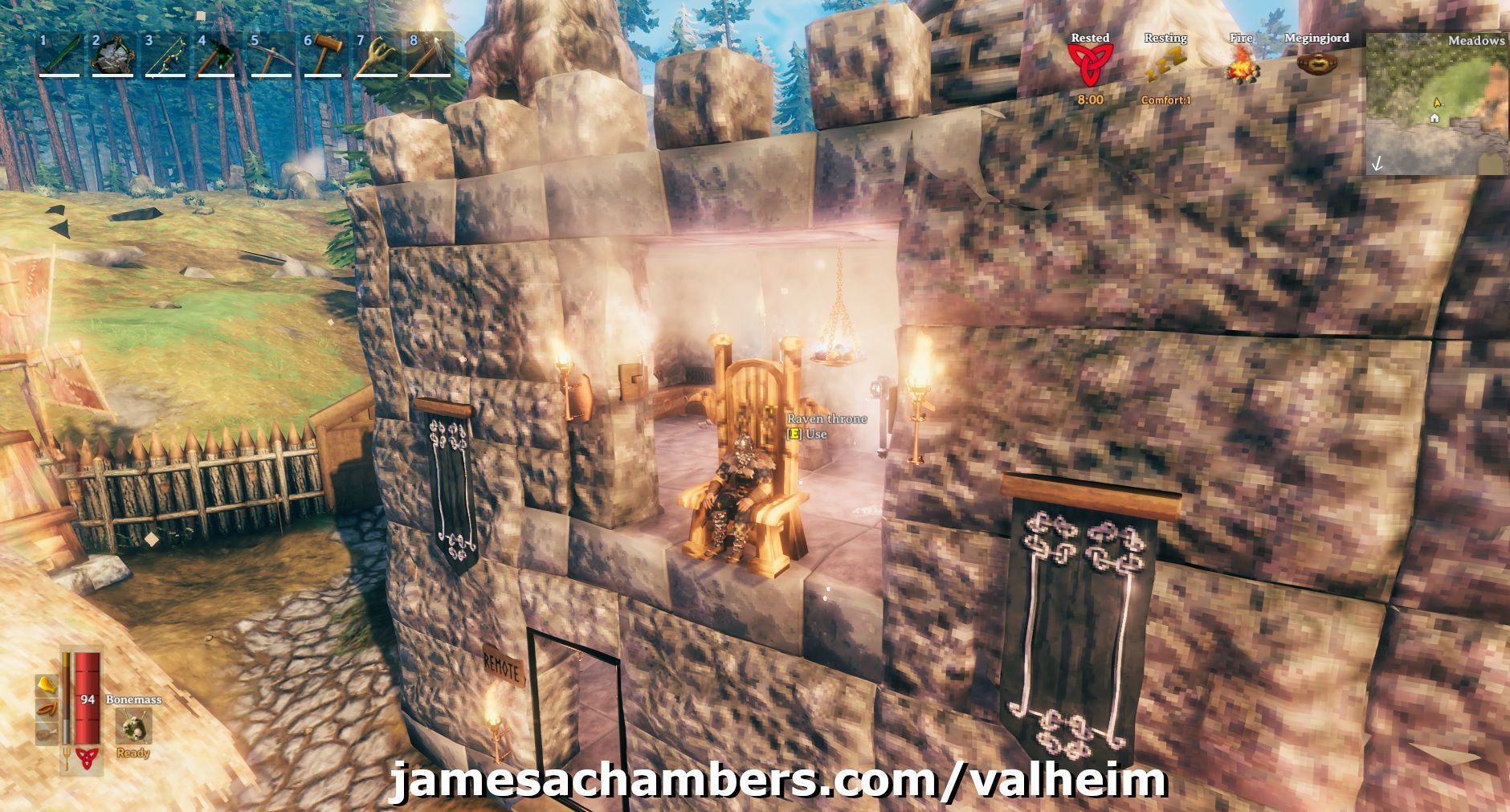 My Valheim Dedicated Server Castle