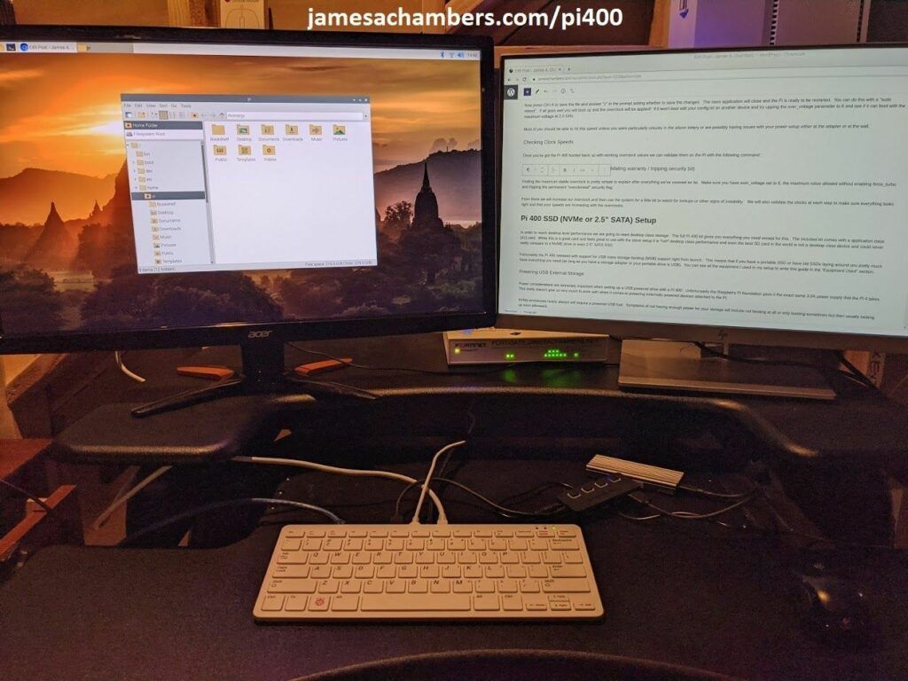 Raspberry Pi 400 Overclocking / NVMe SSD Setup Guide