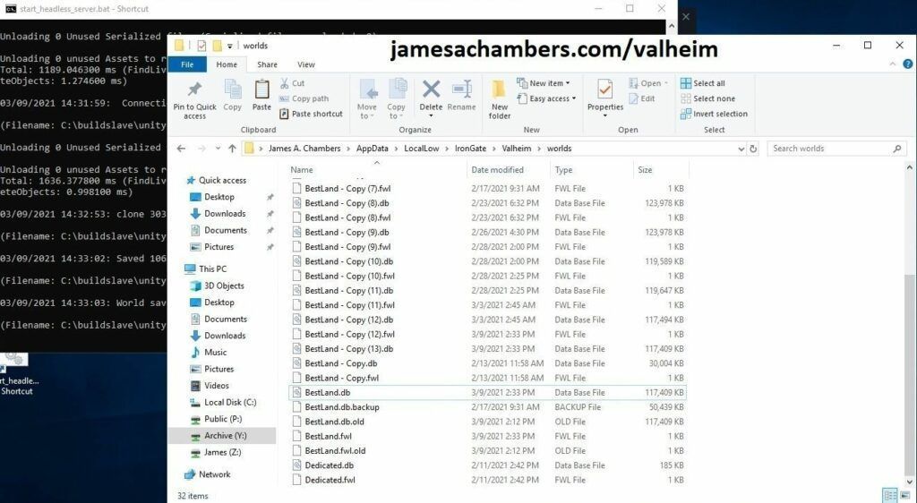 Valheim Dedicated Server World Folder Location