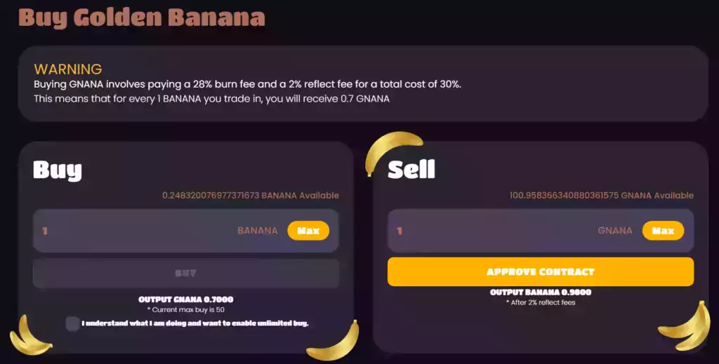 Golden Banana Buy 