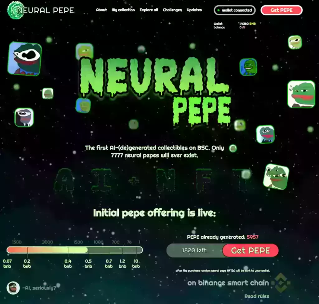 Neural Pepe Official Web Site