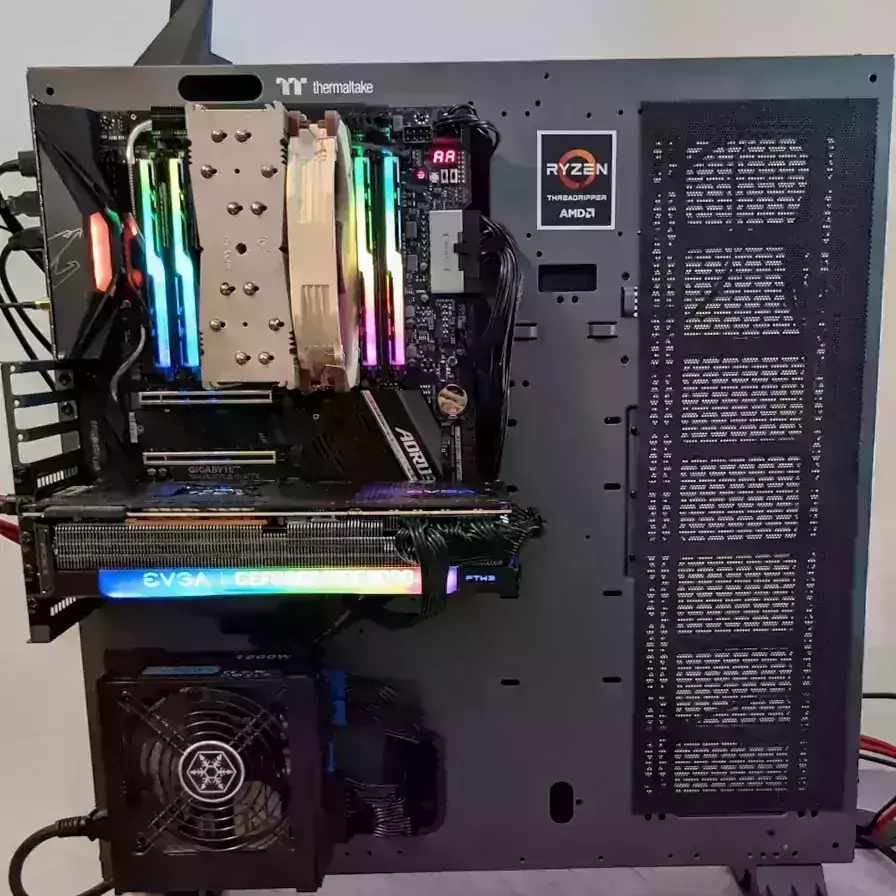 Aircooled Open Frame AMD Ryzen Threadripper Build