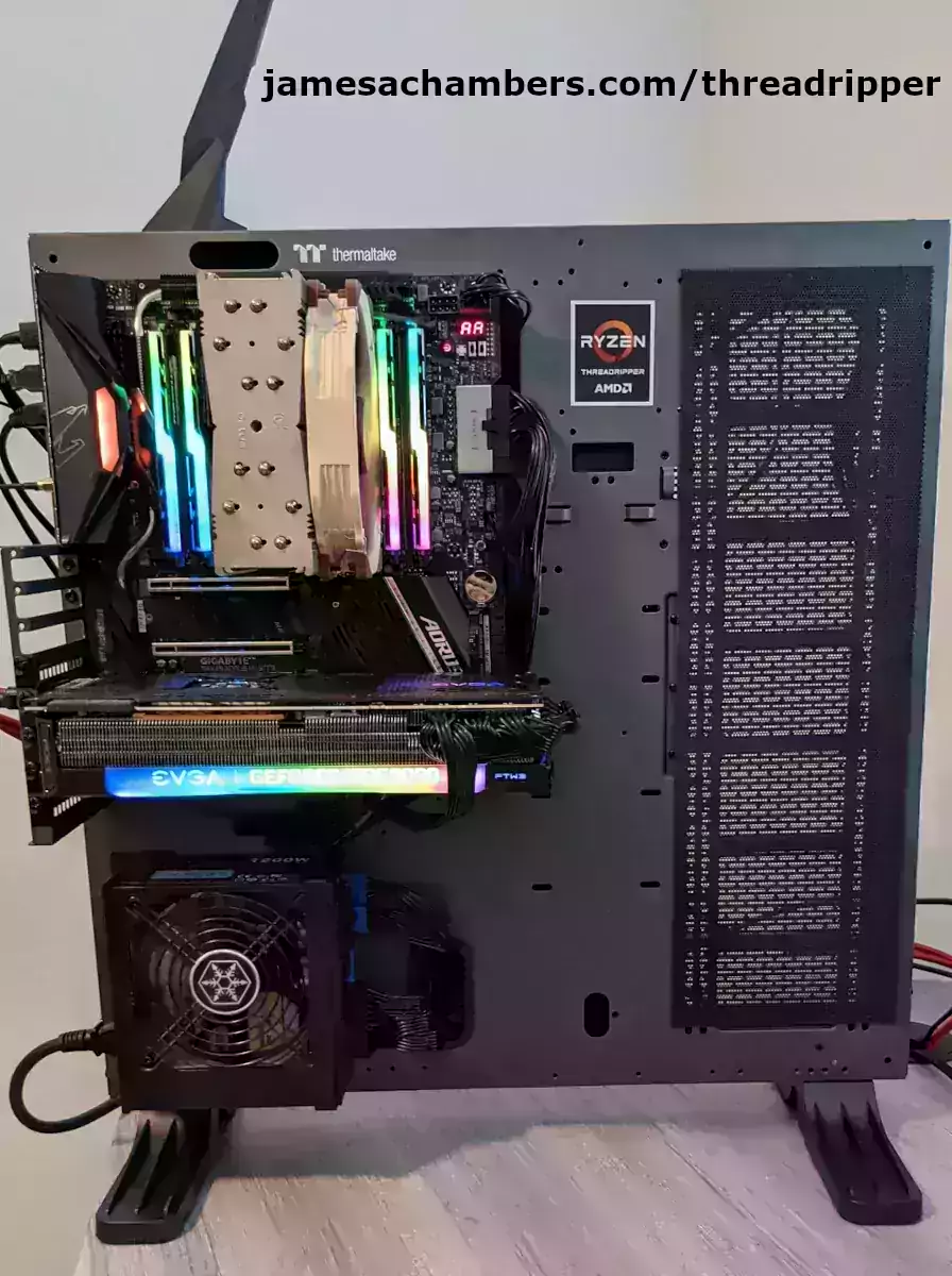 Aircooled Open Frame AMD Ryzen Threadripper Build