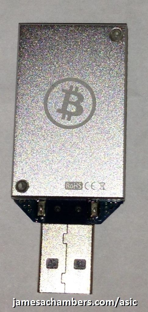 Bitcoin ASIC USB Miner which barely produces Bitcoin by merely