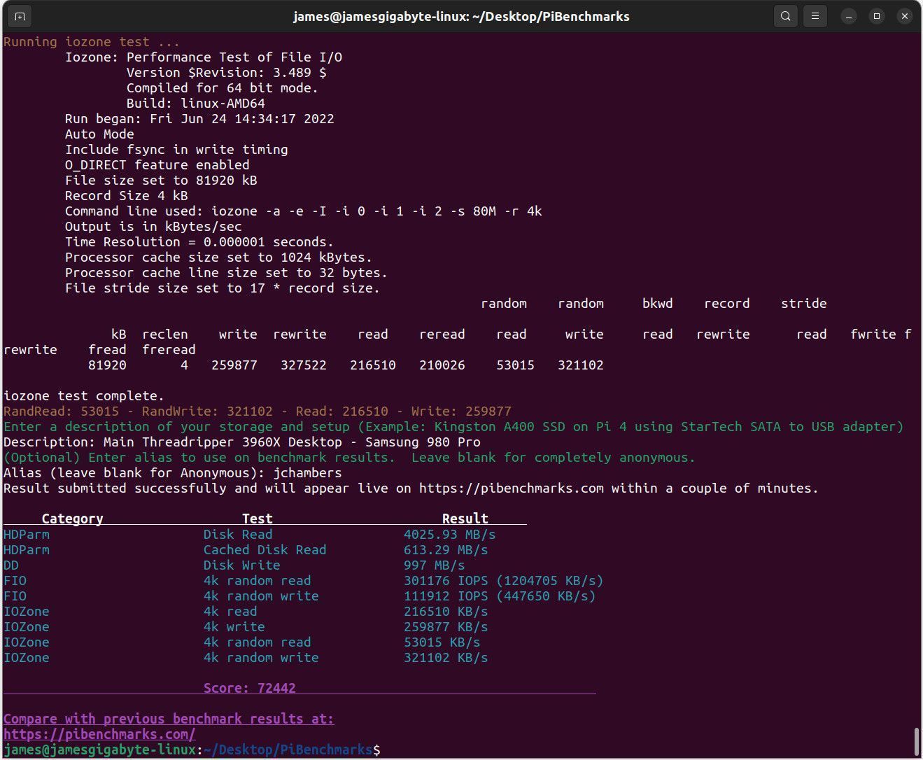 Linux Storage Benchmark