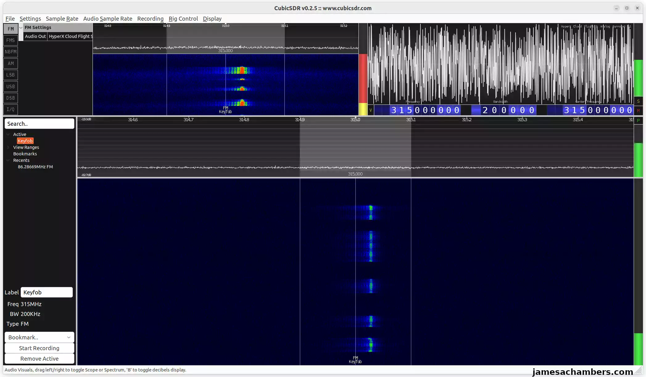 Use HackRF SDR to Lock / Unlock Car - James A. Chambers