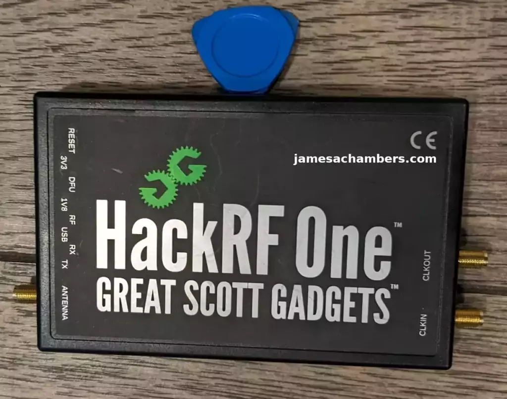 Opening HackRF with plastic pick