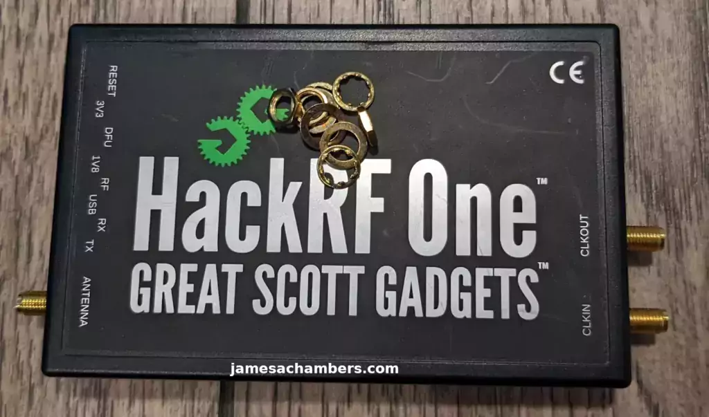 HackRF - Disassembled Nuts/Washers