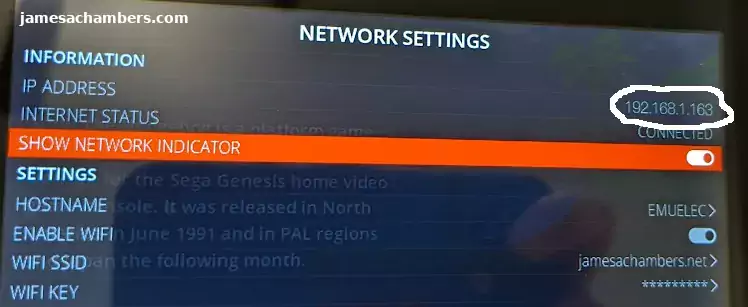 ODROID Go Super Network Settings