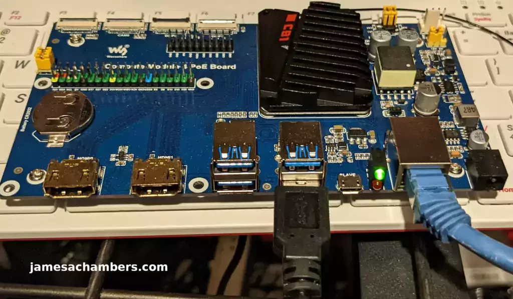 BIGTREETECH CB1 on Waveshare PoE IO Board