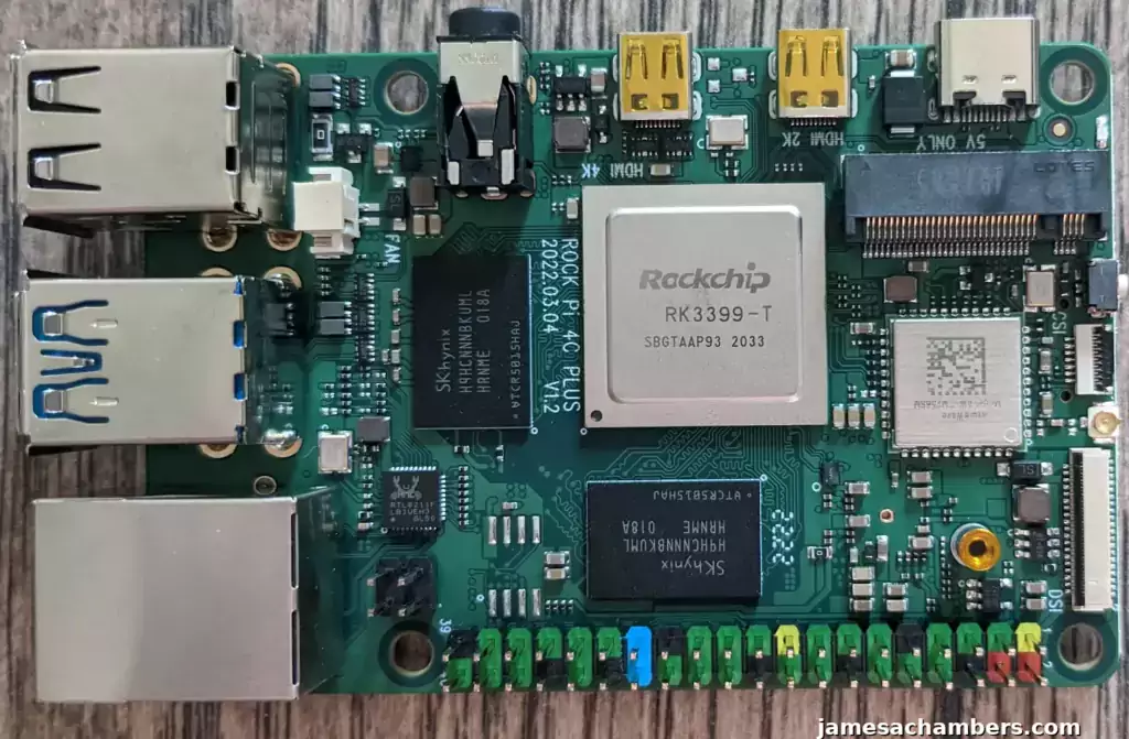 Radxa Rock Pi 4C Plus - Top View