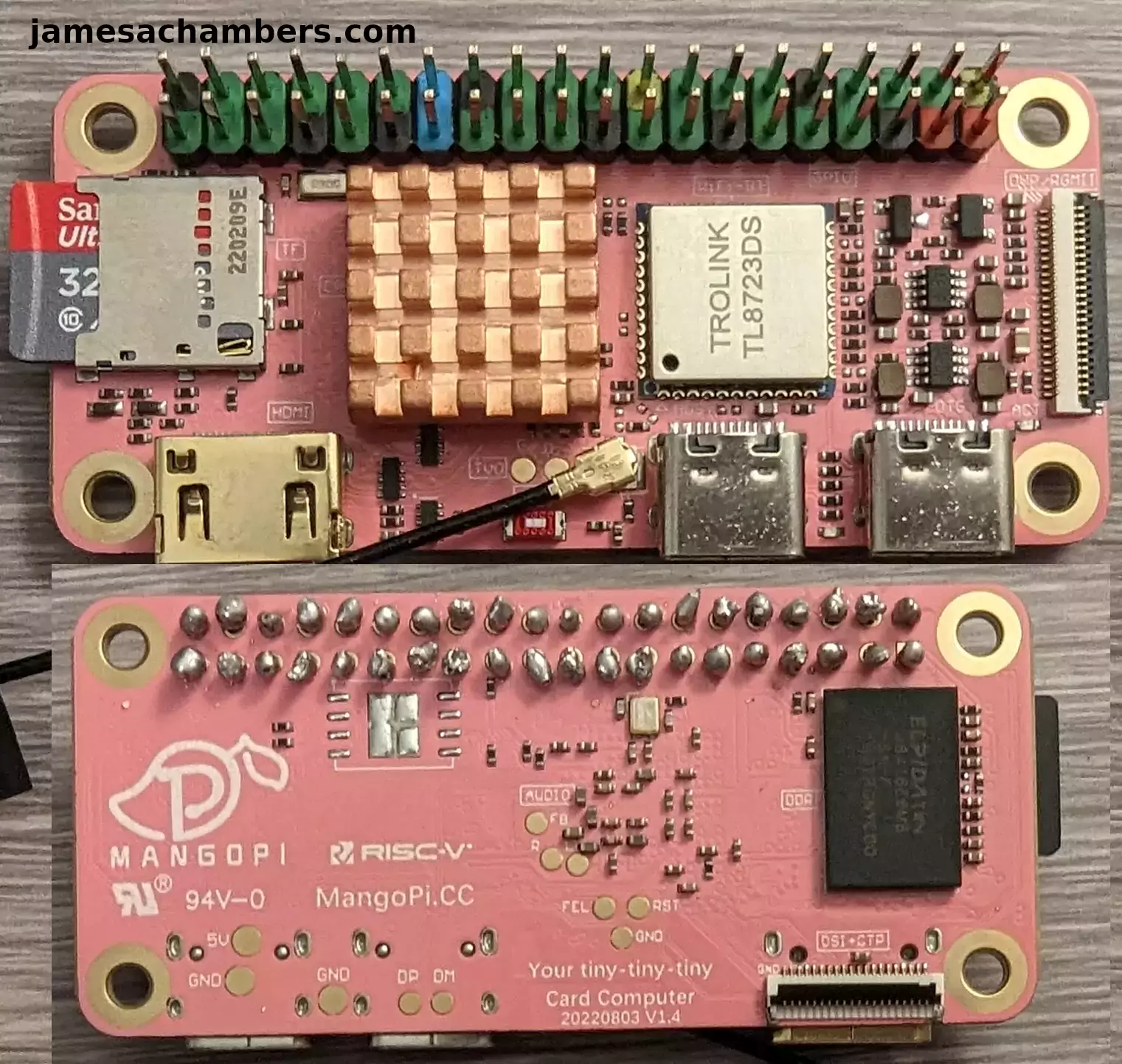 Pine64 Pinecil - First solder attempt on MangoPi MQ Pro