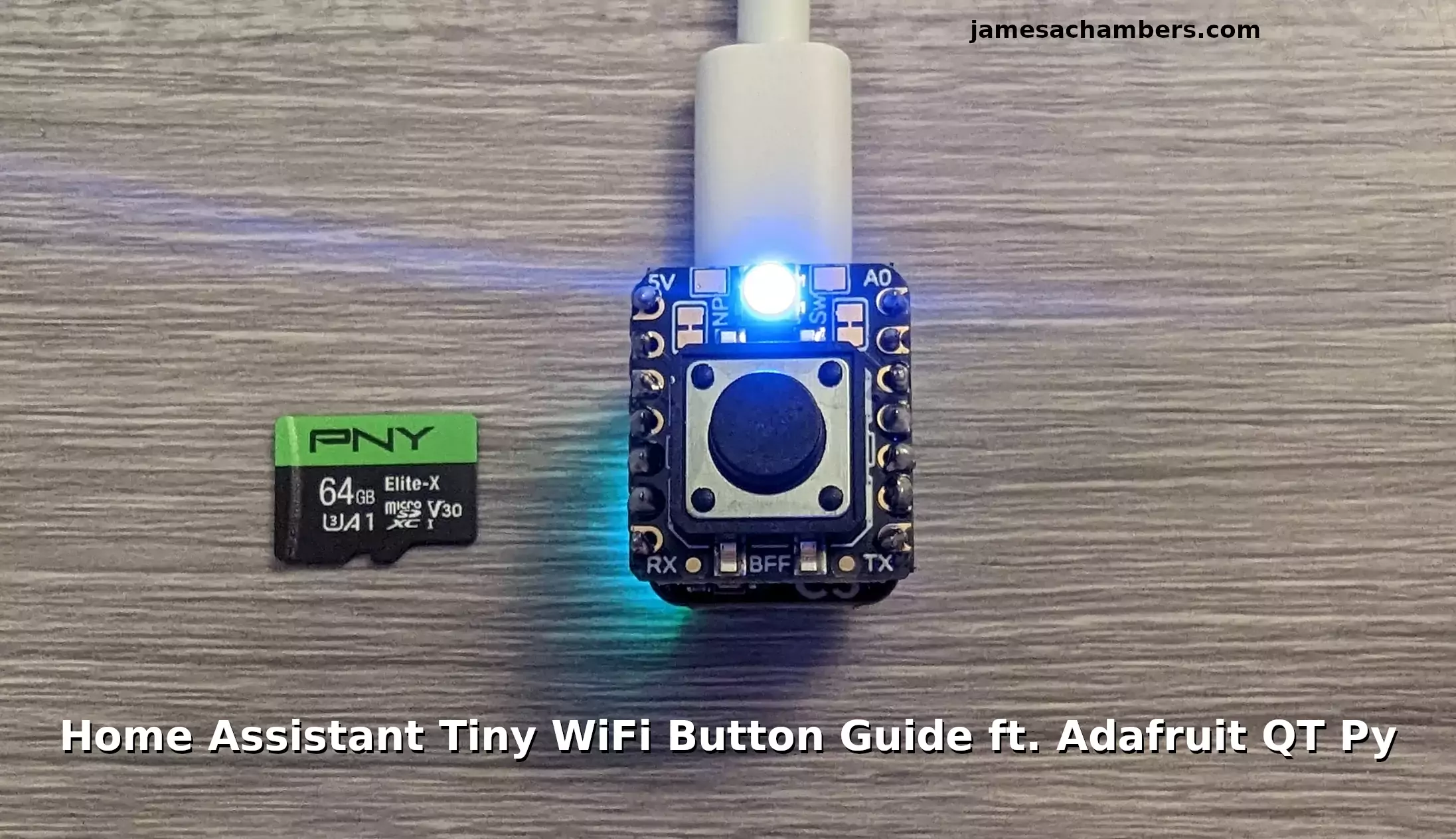 Adafruit Tiny Home Assistant WiFi Button