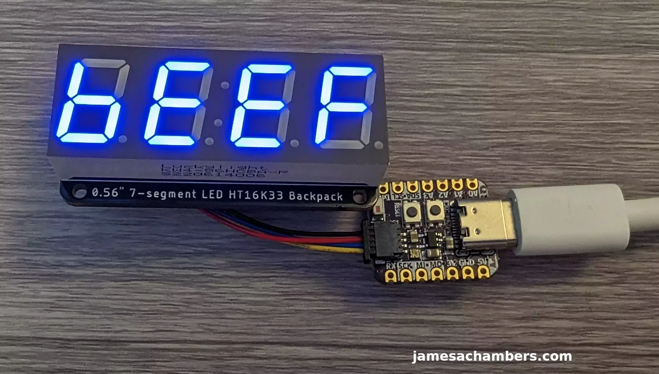 Adafruit Stemma QT 7 Segment Display