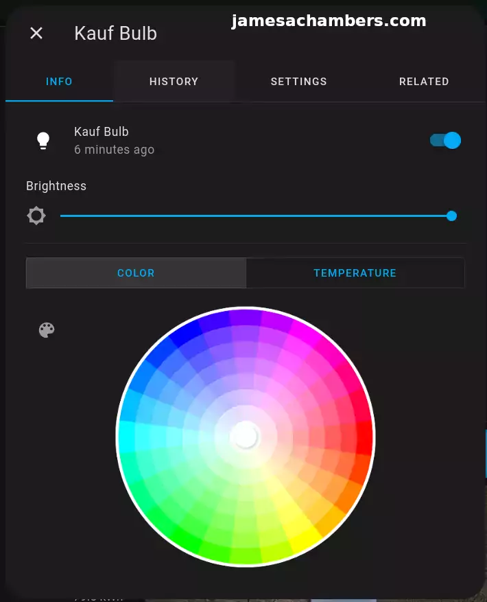 Kauf - Home Assistant RGB Selection Wheel