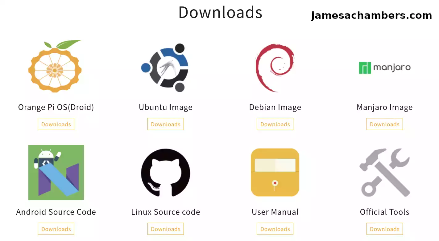 Orange Pi 800 - Downloads