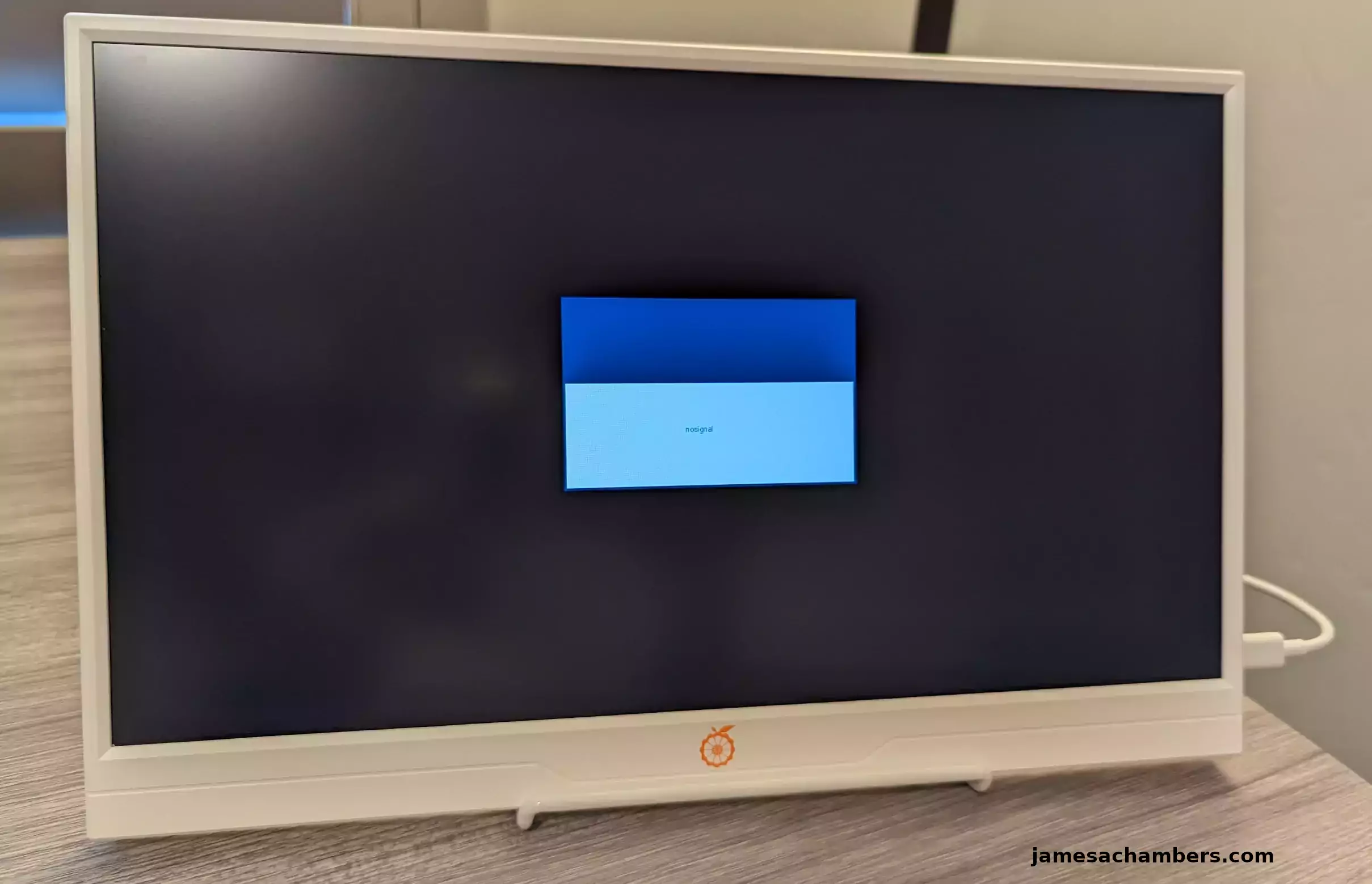 Orange Pi Portable Monitor - Resting In Stand