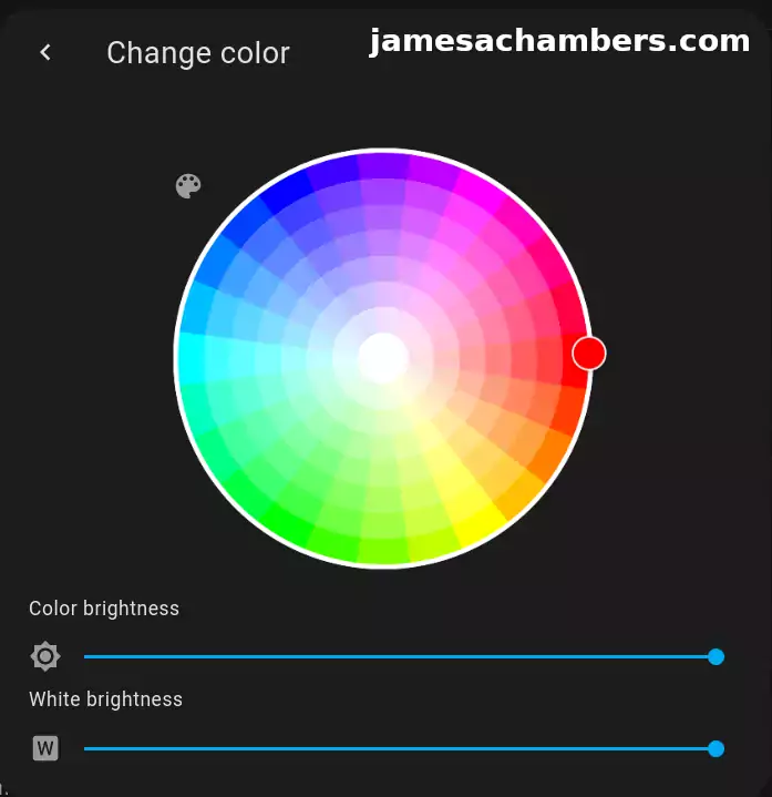 Change NeoPixel Color - Home Assistant