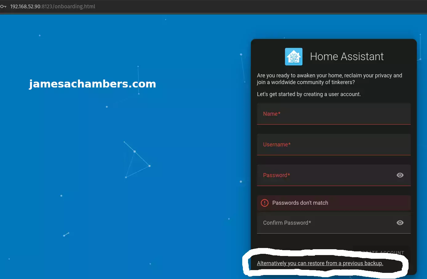 Migrate Home Assistant to Orange Pi 5 - James A. Chambers