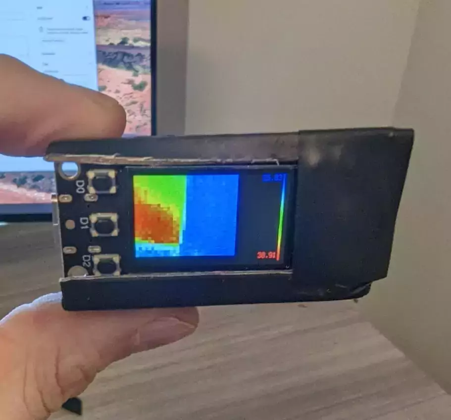 Thermal Camera - Testing on monitor