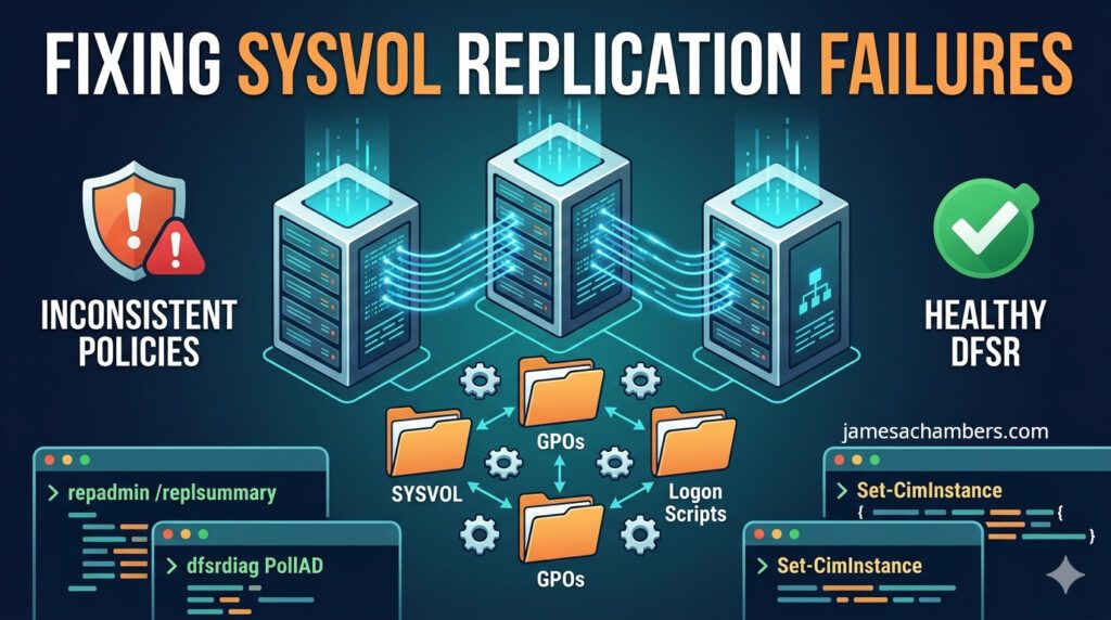 Fixing SYSVOL Replication Failures