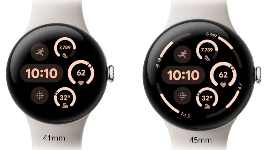 Google Pixel Watch 3 - 41mm vs 45mm