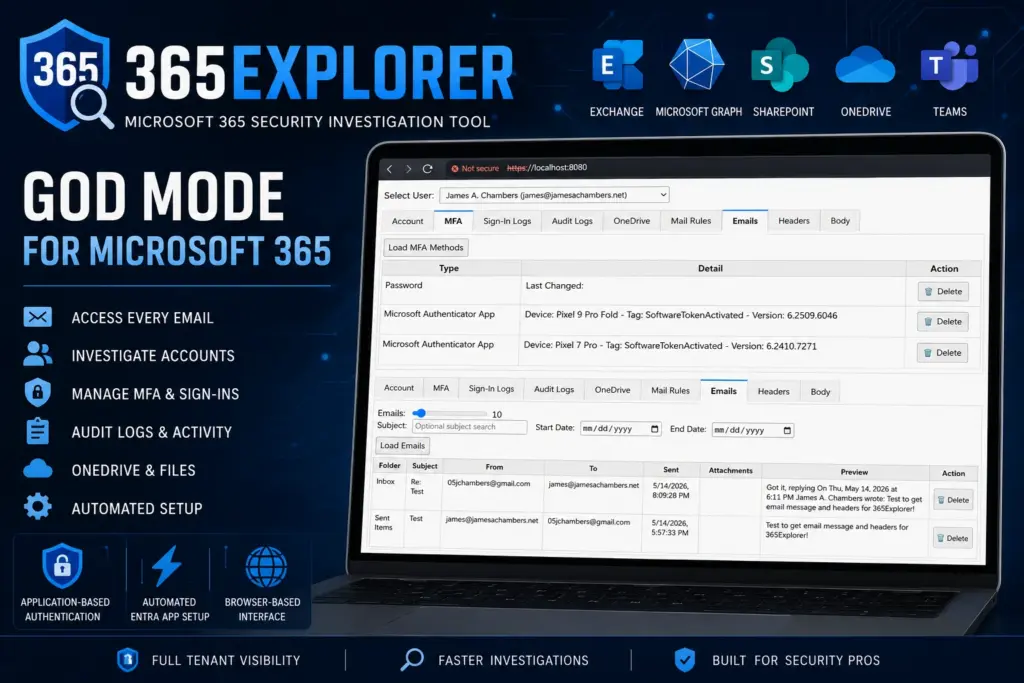 365Explorer - PowerShell Tool for Security Investigations